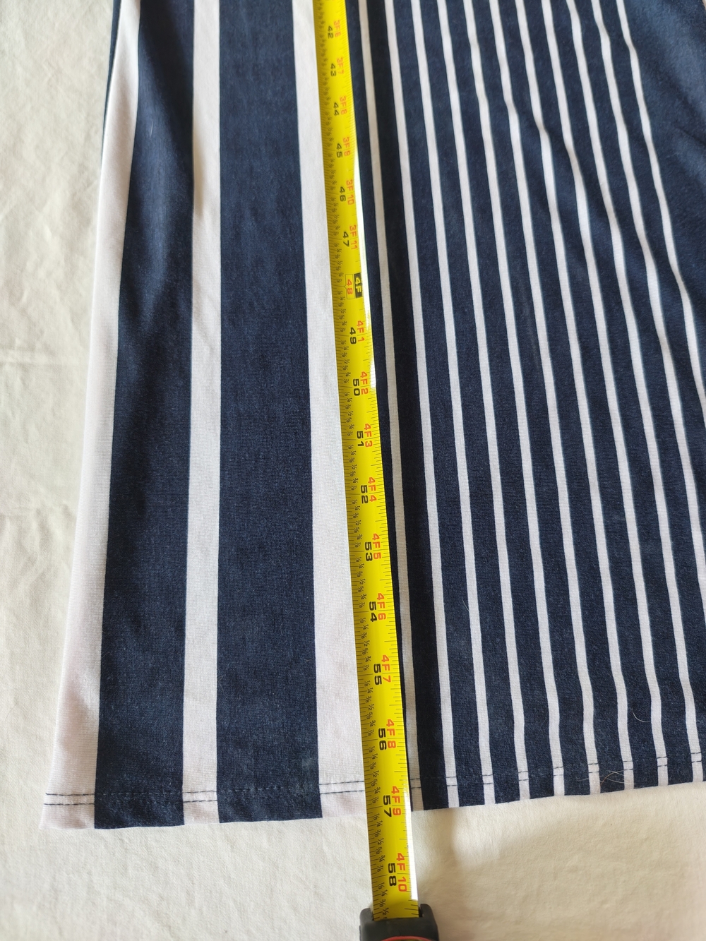 Egy Navy and White Striped Women's Wrap Roper Size XL - Picture 4 of 8